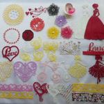 ハンドメイド　ダイカット　Lady＆girl＆ハート＆Banner　ＫＲＯ