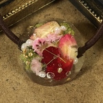 955)薔薇の園 ヘアゴム  レジン