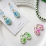 ブルー🌈雨上がりの虹🌈ピアス/イヤリング