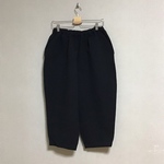 ブラックリネン バレルパンツ
