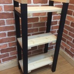 持ち手があるスリム棚　シェルフ　ハンドメイド