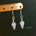 ジルコニアダイヤカットピアス／イヤリング