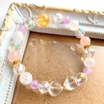再販＊11月誕生石＊シトリンとキュートなリボンデザイン♡パワーストーンブレスレット＊華ブレス