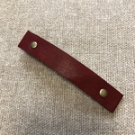 本革バレッタ（えんじ）