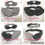 グレーシリーズ♥柔らかダブルガーゼのヘアバンド親子セット☆