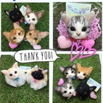 migiki様 猫 羊毛フェルトストラップ
