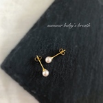 送料無料✴︎アレルギー対応✴︎再販6♡5mm✴︎シャンパン ピンクのピアス・イヤリング