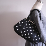 【s様ご依頼品】受注製作☆星柄☆がま口ハンドバッグ