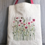 お花の刺繍＊トートバッグ