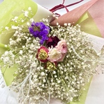 smilet様オーダー かすみ草とラナンキュラス、お花いっぱいの花束 ブーケ