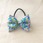 新作！！liberty リバティ☆ふわもこリボンのヘアゴム