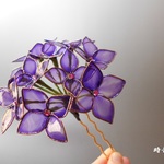 紫陽花（Violet）簪　　　