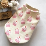 犬服  イチゴカップケーキ🍓タンクトップ  S、M、Lサイズ