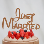 Just Married  ウォルトスタイル　ケーキトッパー