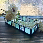 bottom mirror ステンドグラス トレイ〜mint green〜