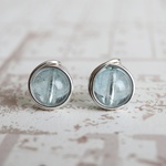 🔥SALE🔥Silver Filled  ブルートパーズ の ワイヤー スタッドピアス