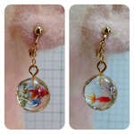 金魚のイヤリング（ピアス）No.2