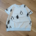 【110size】ペンギン柄のビッグカットソー 半袖