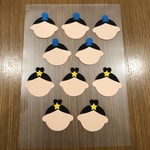 製作セット【おりひめ  ひこぼし5組】壁面飾り