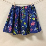 子ども ギャザースカート 手ぬぐい 海