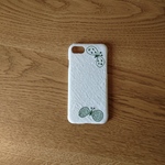 *受注製作*ミナペルホネン*choucho*ホワイト×グリーン*mina perhonen*iPhoneケース*iPhoneカバー*スマホケース*スマホカバー