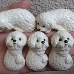 ＊y様ご予約品＊ビションフリーゼの箸置き（5個）