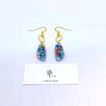 琉球ガラスのカレットピアス（イヤリング変更可）