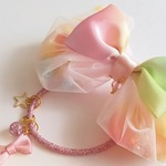 cho…様オーダー専用ページ【再販:ふんわり花びらと虹のリボン】