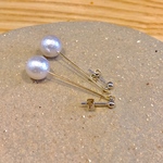 コットンパールピアス