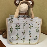 押し花のちょっとお出かけ小さめトートバッグ