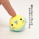 起き上がりこぼしのコロコロいんこ②  粘土細工の置物［インテリア 飾り］ 