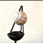 vintage west germany lucite 銀の惑星 ring💍 flee size/ silver