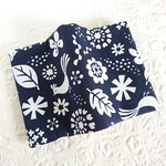 ≪再販≫北欧風トリと花のブックカバー(文庫本size)