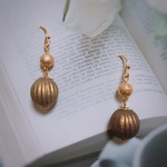 レトロビーズのピアス/イヤリング