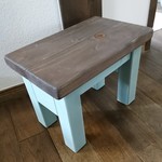 ichi80さまご注文分 アンティーク風スツール、グリーン