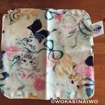 インスタフォロワー限定:ガーゼハンカチ子猫ブルー