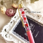 フローラルピンク♡ハーバリウムボールペン  プレゼント  お祝い 送別 文房具　母の日