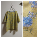 モーメント紫陽花ブラウスイエロー
