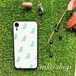 かわいい恐竜  強化ガラスiPhoneケース