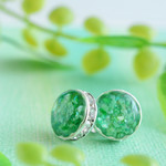 【５月限定】緑：ピアス/イヤリング【受注製作】