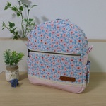 【オーダー予約品】f様専用＊ベビーリュック北欧小さな花柄＆レース