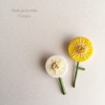 h様order✳︎小さな花BROOCH✳︎イエロー