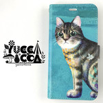 猫シリーズ「キジトラ」　手帳型スマホケース