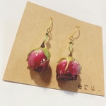  ドライフラワーピアス