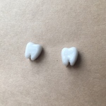小さな歯のピアス 