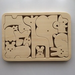 木の動物パズル