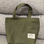 感謝SALE・カーキシンプルミニトートバック。