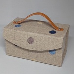 試作品★可愛くて便利！ミニサイズのBOX（フランスSTOF社・ドット刺繍)  