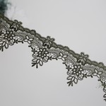 ケミカルレース 1m 蝶 花 緑 (LBF801GRJS00)