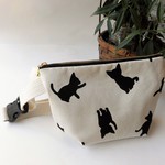 黒猫のウエストポーチ＊帆布